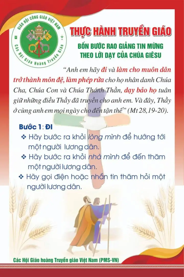 BỐN BƯỚC THỰC HÀNH TRUYỀN GIÁO