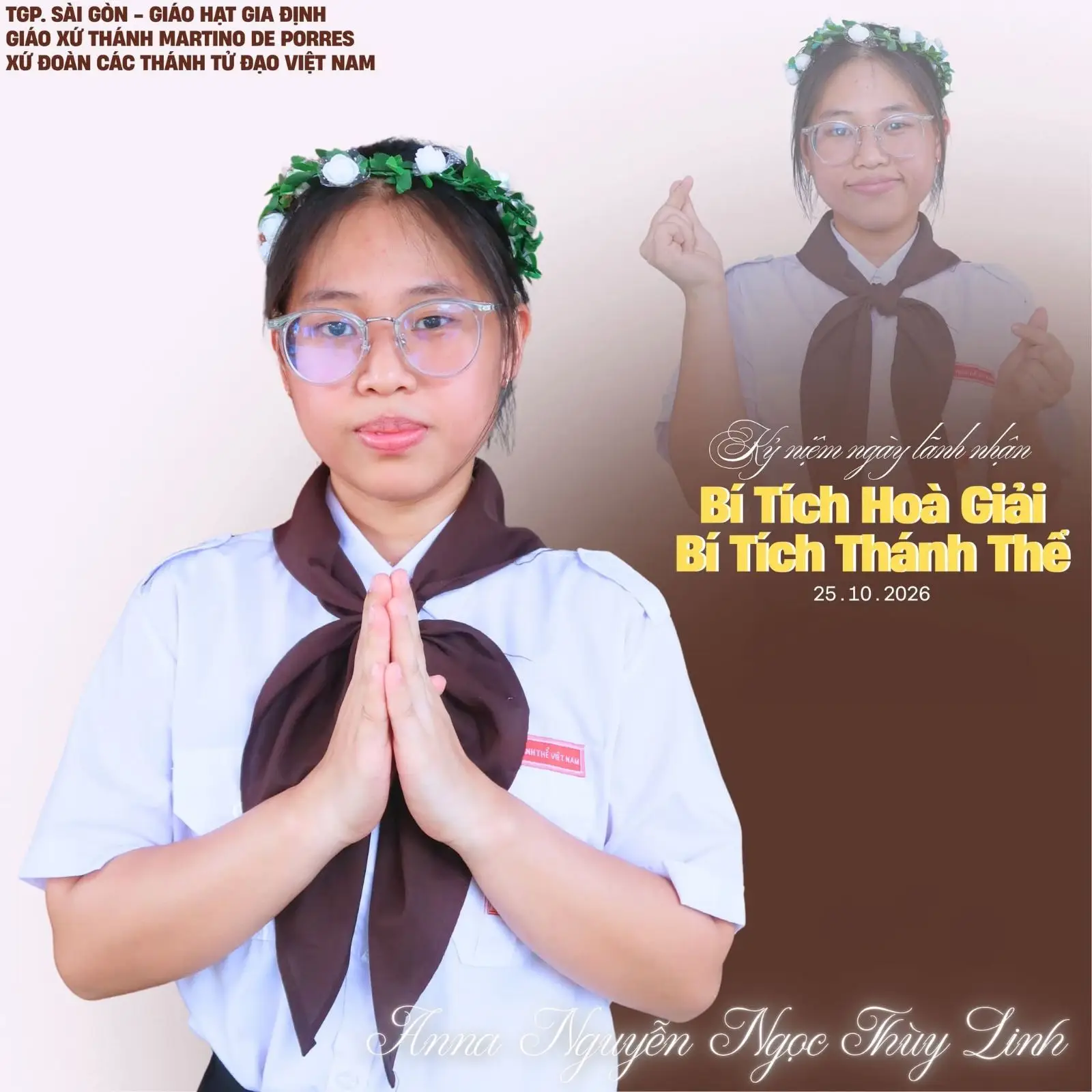 Rước Chúa cùng em 2026: 4 em lớp Hiệp Thông đón nhận Bí tích Thánh Thể - ảnh 1