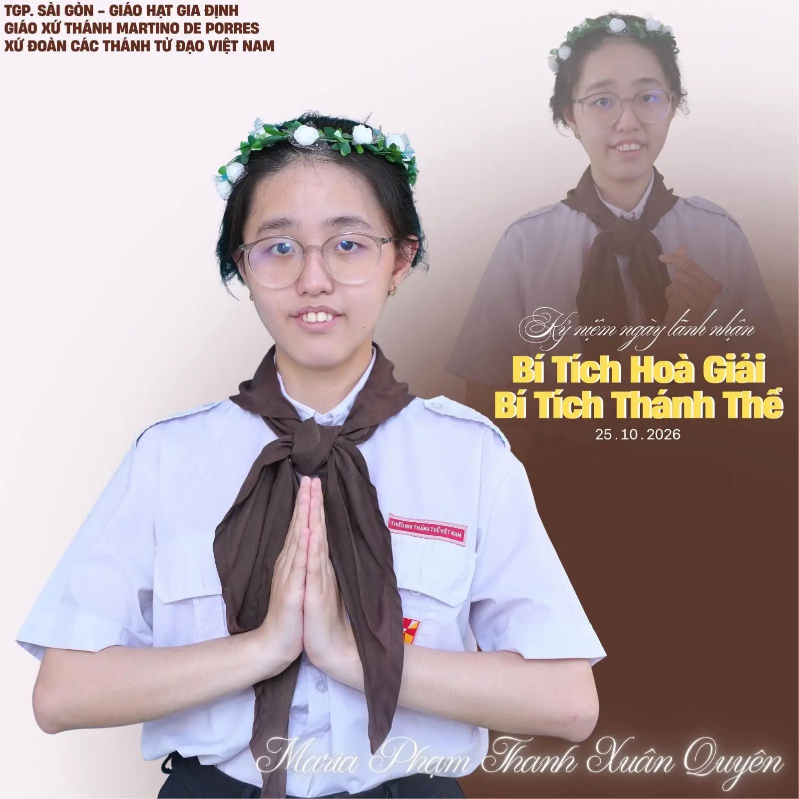 Rước Chúa cùng em 2026: 4 em lớp Hiệp Thông đón nhận Bí tích Thánh Thể - ảnh 2